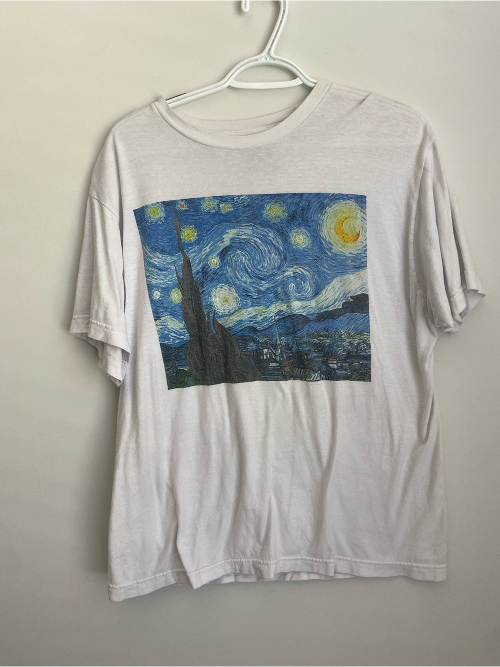 Starry Night Graphic Tee - White